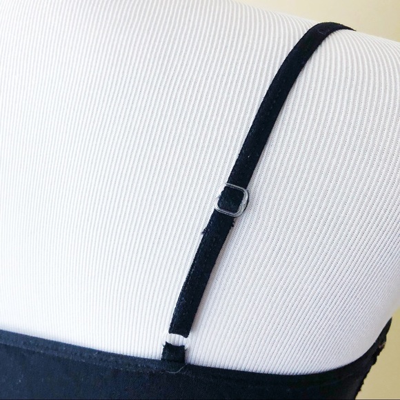 Womens Black Lace Cami Camisole Tank Top M/L - Picture 4 of 5